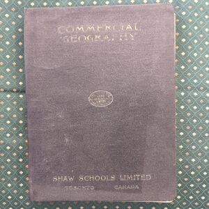 Antique Canadian Geography Textbook 1937
